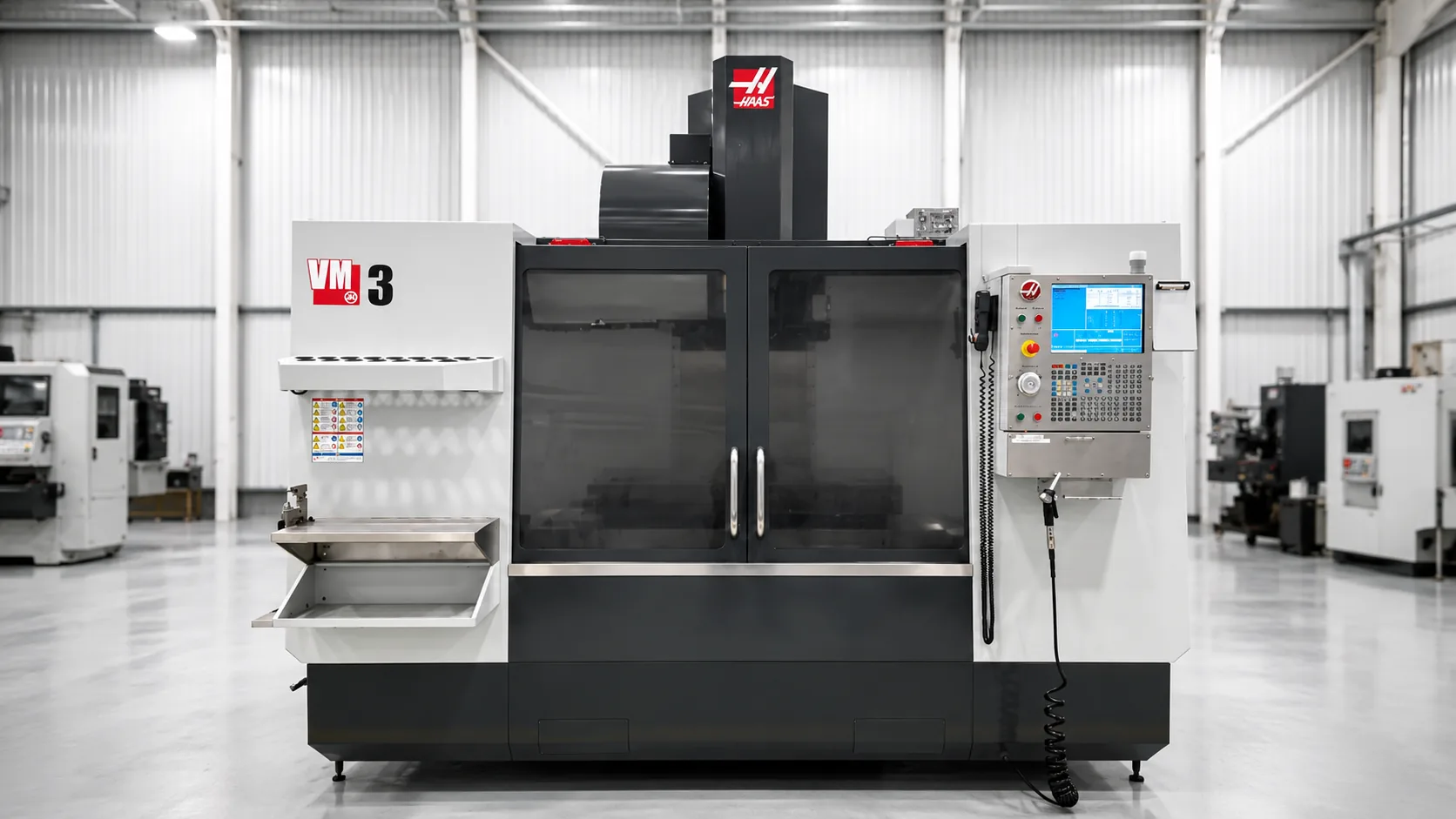 CNC machining centre in the workshop